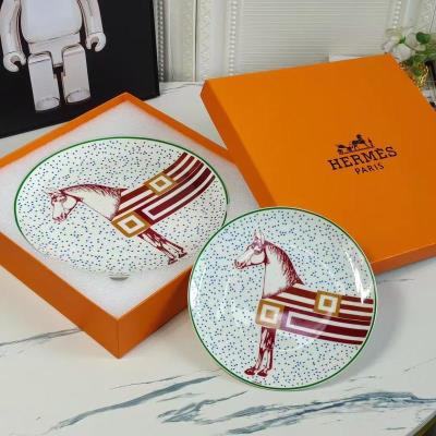 wholesale quality hermes hippomobile set of 2 plates n1